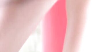 Slim college Japanese filmed by a voyeur pissing outside