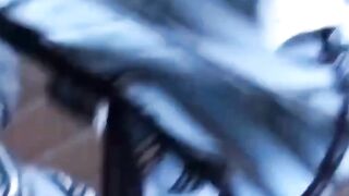 Slim college Japanese filmed by a voyeur pissing outside
