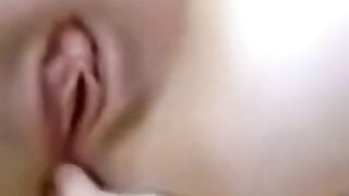 Big-Titted Amateur Fists Herself with a Cucumber on Webcam