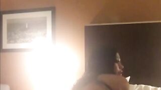 Big-Titted Black Beauty Shakes Her Fake Booty