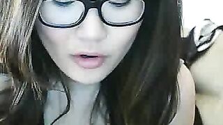 Asian Webcam Slut Strips and Rubs Her Pussy