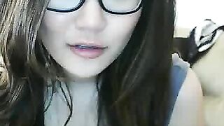 Asian Webcam Slut Strips and Rubs Her Pussy