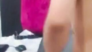 Latin Twink's Bubble Butt Striptease
