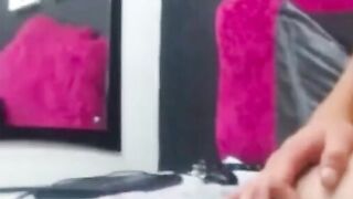Latin Twink's Bubble Butt Striptease