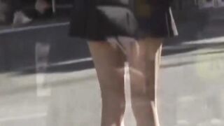 Pretty Japanese ladies vie for the hidden cameras attention