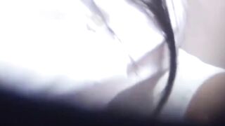 Big titted bombshell caught masturbating at home alone