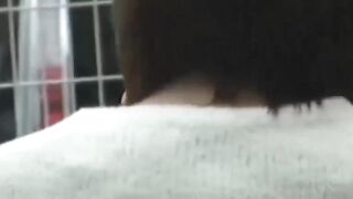Short skirt brunette stars in a Japanese hidden camera