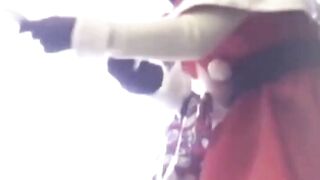 Short skirt brunette stars in a Japanese hidden camera