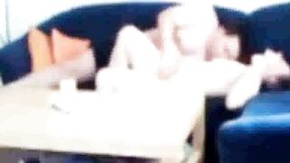Sister-in-law caught fucking on the couch
