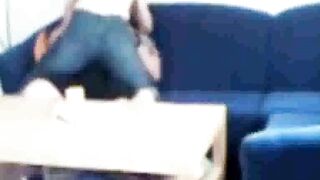 Sister-in-law caught fucking on the couch