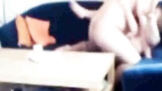 Sister-in-law caught fucking on the couch