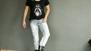 Lady Kara - Choking Fun in Combat Boots