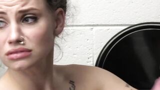 Tattoed Indica Flowers plays with Wrex Oliver's cock