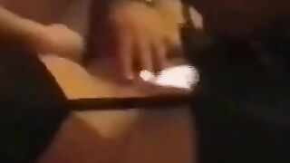 Gangbang in Adult Cinema: Big Tits Amateur Creampied by Many