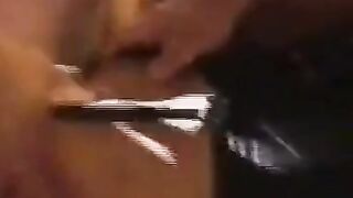 Gangbang in Adult Cinema: Big Tits Amateur Creampied by Many
