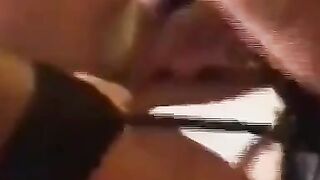 Gangbang in Adult Cinema: Big Tits Amateur Creampied by Many