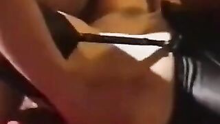 Gangbang in Adult Cinema: Big Tits Amateur Creampied by Many