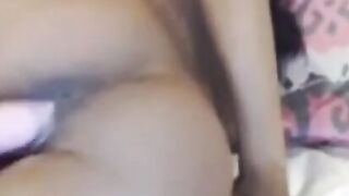 Ebony Girl Masturbating with a Sex Toy on Webcam