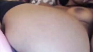 Ebony Girl Masturbating with a Sex Toy on Webcam
