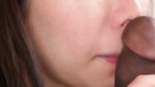 Japanese Housewife Gets Facial From Big Black Cock UNCENSORED Kotsue Minami