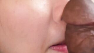 Japanese Housewife Gets Facial From Big Black Cock UNCENSORED Kotsue Minami