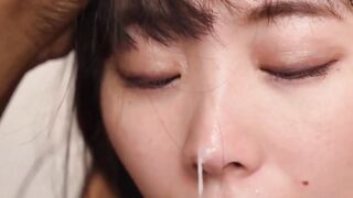 Japanese Housewife Gets Facial From Big Black Cock UNCENSORED Kotsue Minami