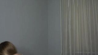 Hot slim body teen get facial after hard missionary pounding