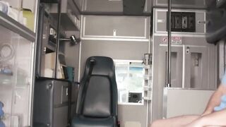 Caught our ambulance driver jerking off in mobile