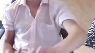 Big Shot Amateur Twink Masturbating on Webcam