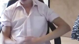 Big Shot Amateur Twink Masturbating on Webcam