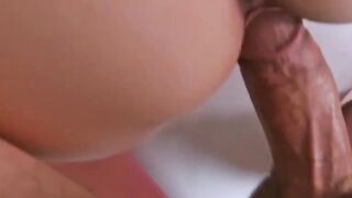 Sloppy sucking and deep fucking of busty Polish MILF Eli