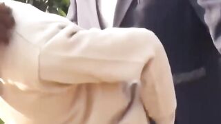Hidden cam catches Japanese babes squatting to piss outdoors