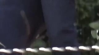 Hidden cam catches Japanese babes squatting to piss outdoors