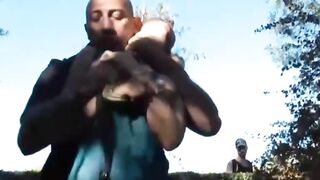 Blonde Public Humiliation and Fucking