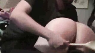 The poor Ass of Lindsey (paddle BDSM)