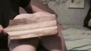 The poor Ass of Lindsey (paddle BDSM)