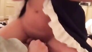 Asian Crossdresser Cums During Sex
