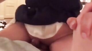 Asian Crossdresser Cums During Sex
