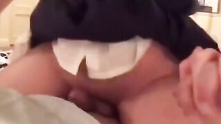 Asian Crossdresser Cums During Sex