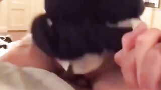 Asian Crossdresser Cums During Sex
