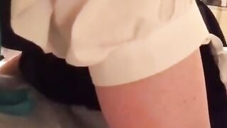 Asian Crossdresser Cums During Sex