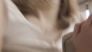 Soaked teen blonde fucked by stepmoms TS friends