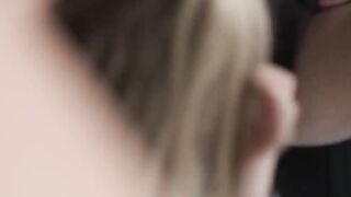Soaked teen blonde fucked by stepmoms TS friends