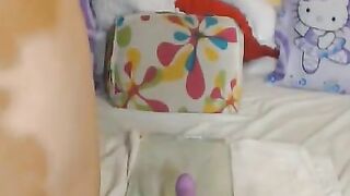 Big-Titted Camgirl Rides Her Dildo Machine