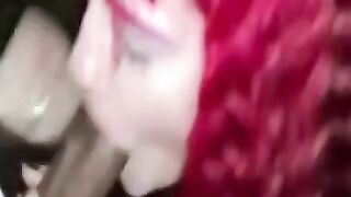 Interracial Blowjob in the Great Outdoors 2