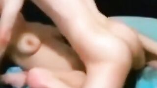 Amateur Couple's CIM Webcam Show - Big Tit Babe