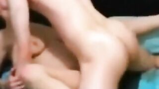 Amateur Couple's CIM Webcam Show - Big Tit Babe