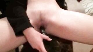 Arab nextdoor Nadia toys with hairbrush handle