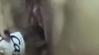 Korean Girl Uses Beer Bottle for Masturbation
