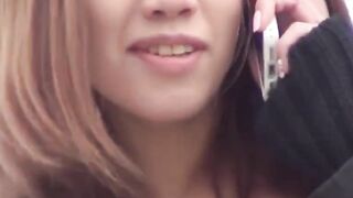 Alluring Japanese women filmed topless in public